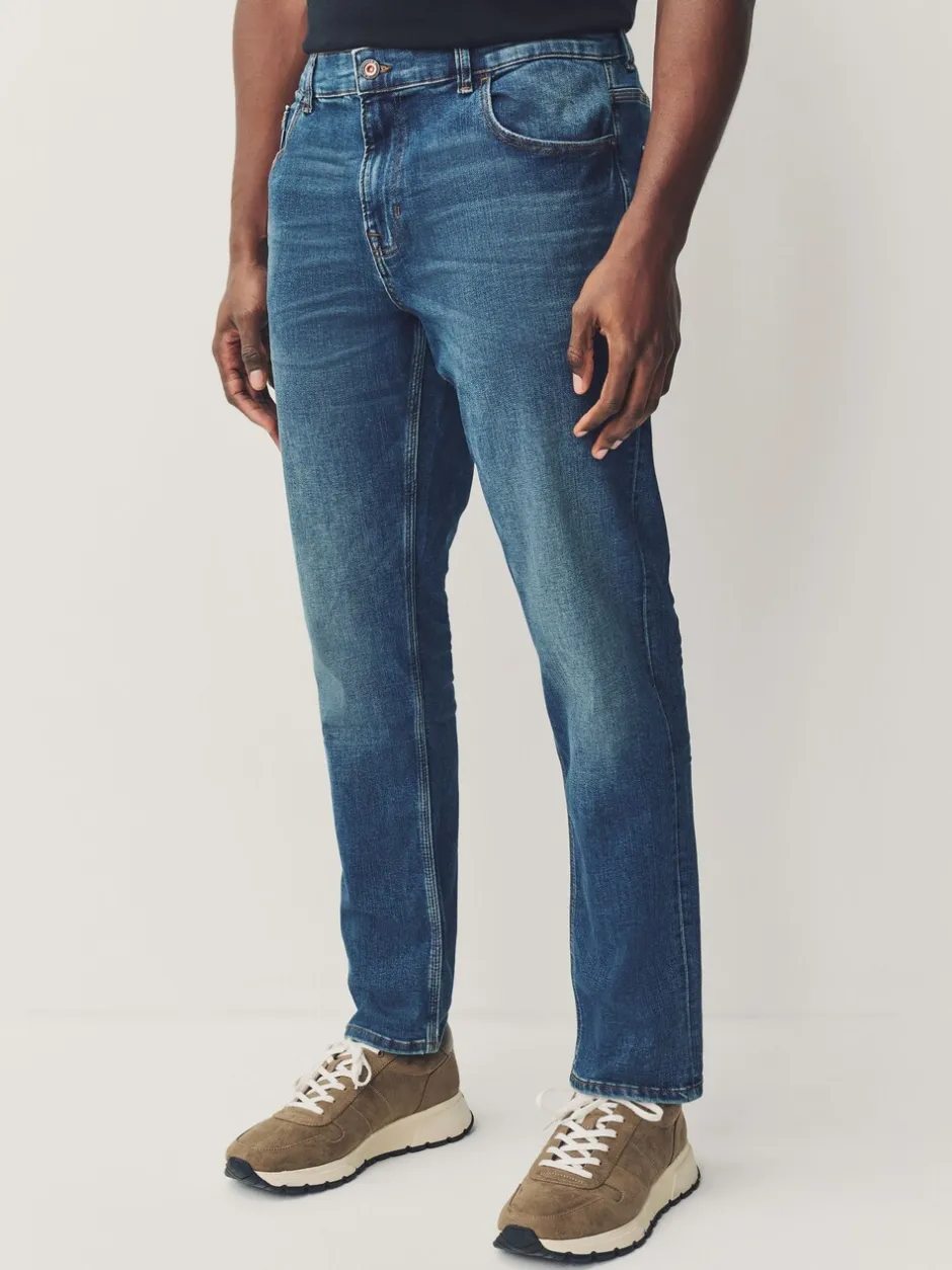 Jeans*Next Mediumblauw - Slim Fit - Authentieke stretch denim jeans