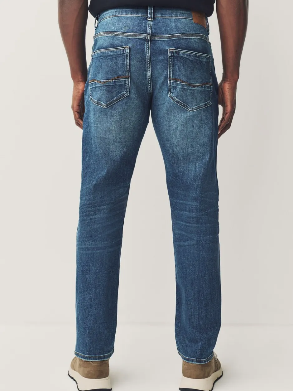 Jeans*Next Mediumblauw - Slim Fit - Authentieke stretch denim jeans