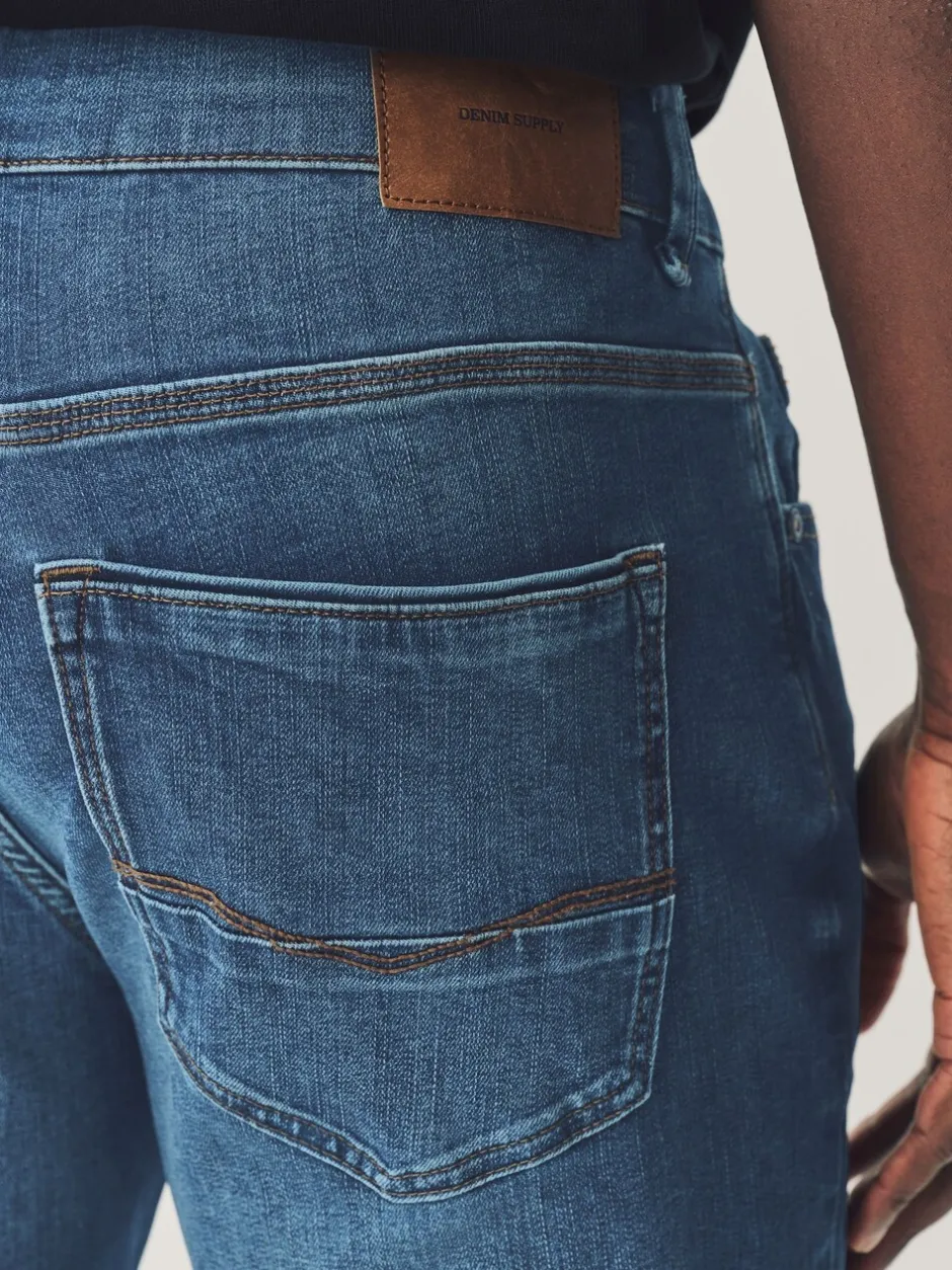 Jeans*Next Mediumblauw - Slim Fit - Authentieke stretch denim jeans