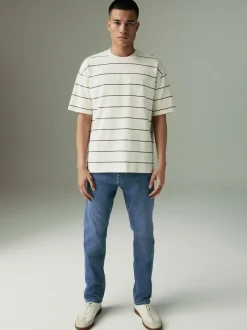 Jeans*Next Mediumblauw - Slim Fit - Motionflex jeans