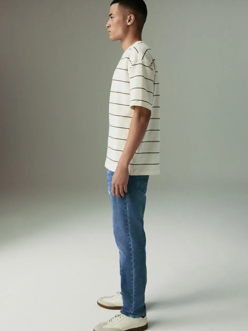 Jeans*Next Mediumblauw - Slim Fit - Motionflex jeans
