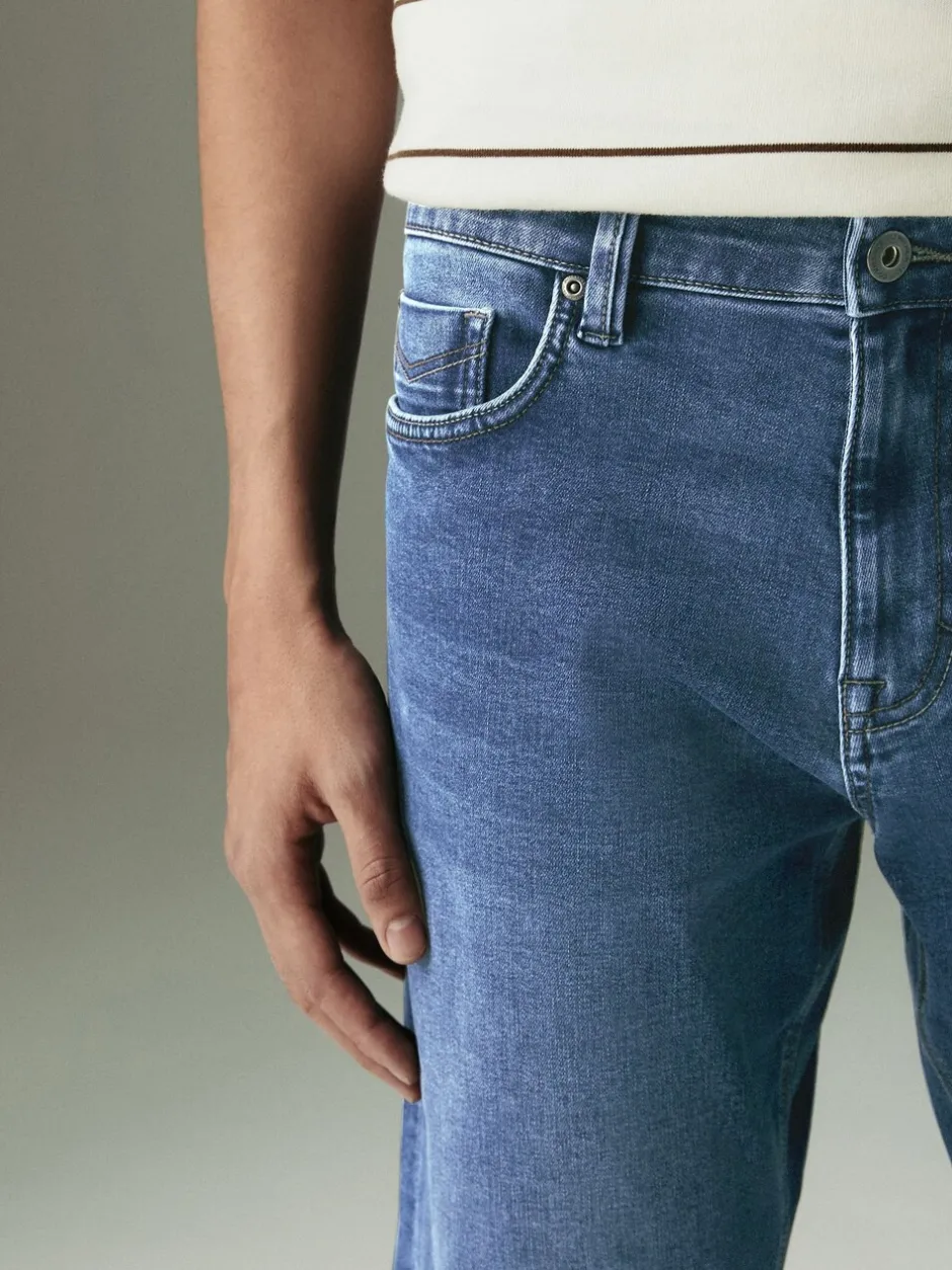 Jeans*Next Mediumblauw - Slim Fit - Motionflex jeans