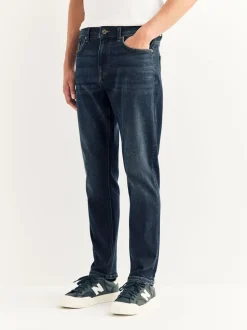 Jeans|Next Medium-indigoblauw - Slim Fit - Motionflex jeans