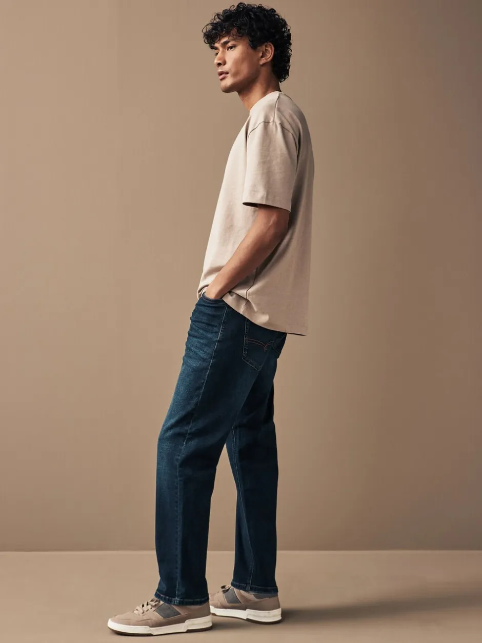 Jeans*Next Medium-indigoblauw - Straight fit - Motionflex jeans