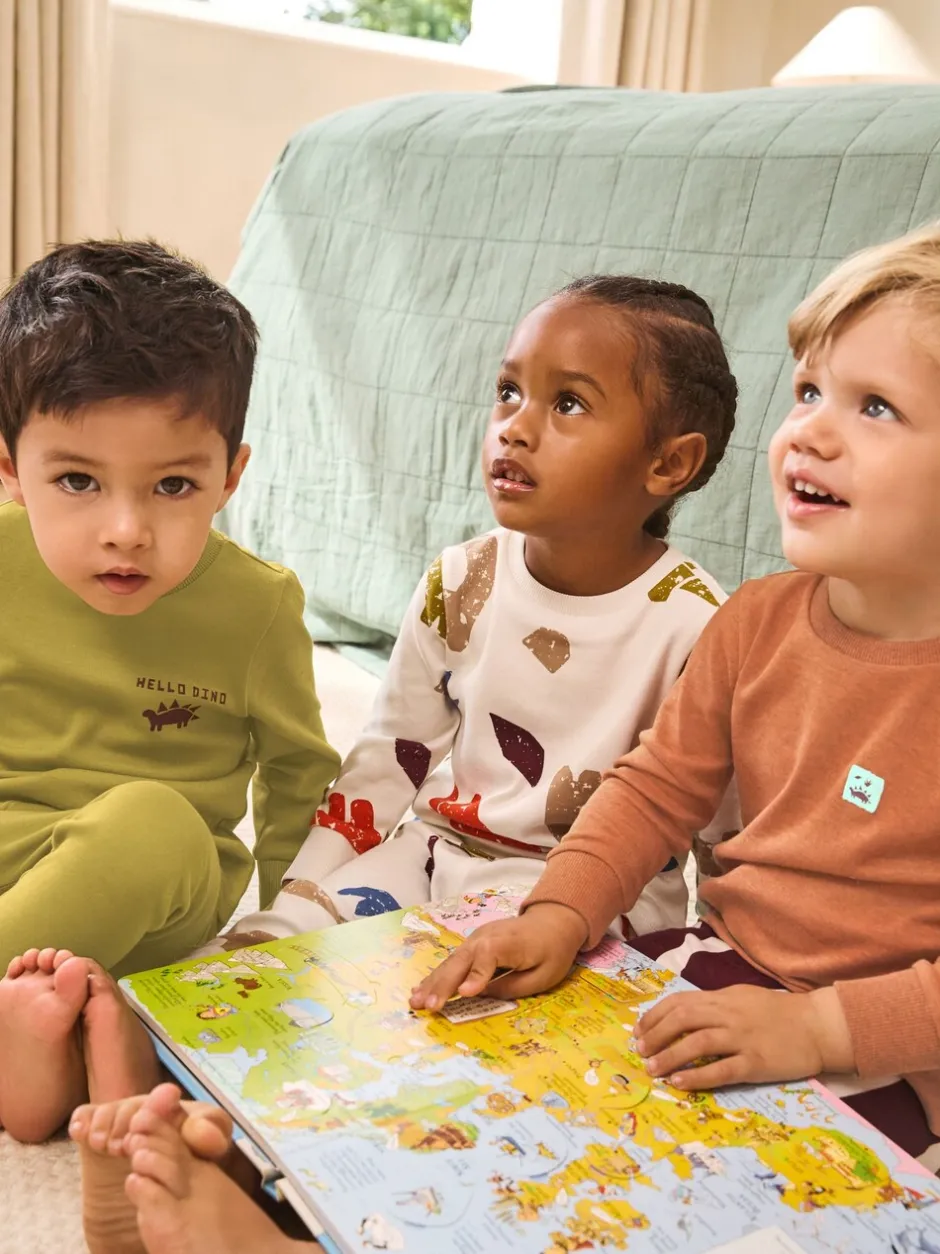 Pyjama's|Nachtkleding En Pyjama's*Next Meerdere felle kleuren met dino - Verpakking van 3 knusse pyjama's (9 mnd-10 jr)