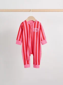 Multipacks|Babypakjes En Babypyjama's|Next Meerdere strepen - Verpakking van 3 babyslaappakjes met tweewegrits (0 mnd - 3 jr)