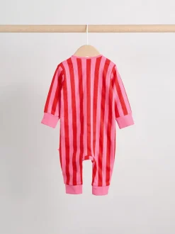 Multipacks|Babypakjes En Babypyjama's|Next Meerdere strepen - Verpakking van 3 babyslaappakjes met tweewegrits (0 mnd - 3 jr)