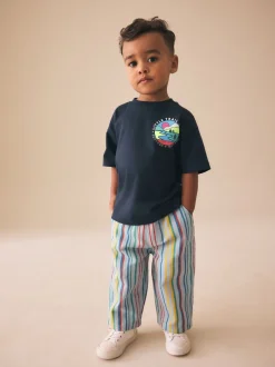 Broeken En Chino's*Next Meerdere strepen - Wijde broek met elastische taille (3mnd-7jr)