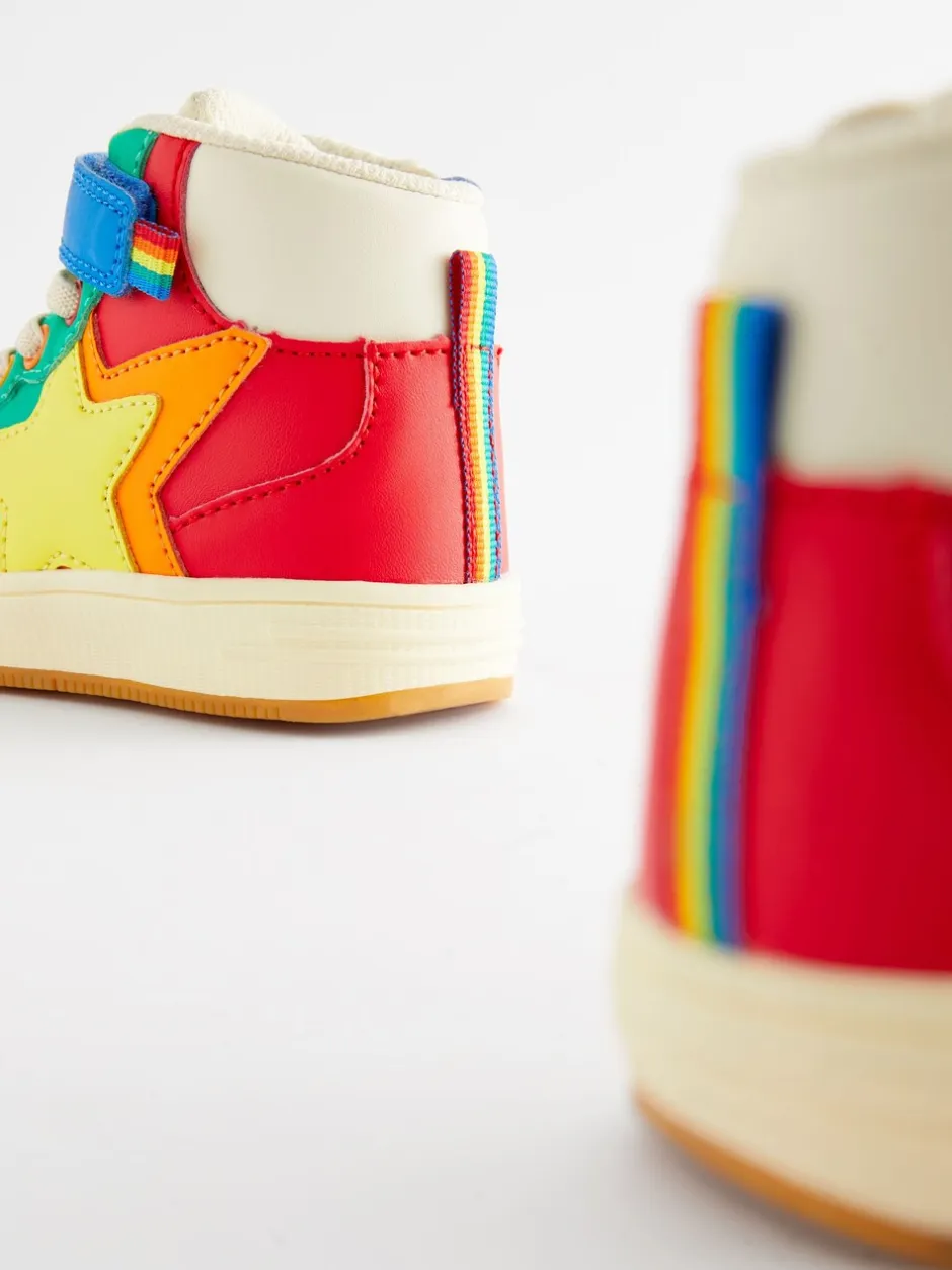 Sneakers|Sneakers*Little Bird by Jools Oliver - - Hoge sneakers met sterren Meerkleurig