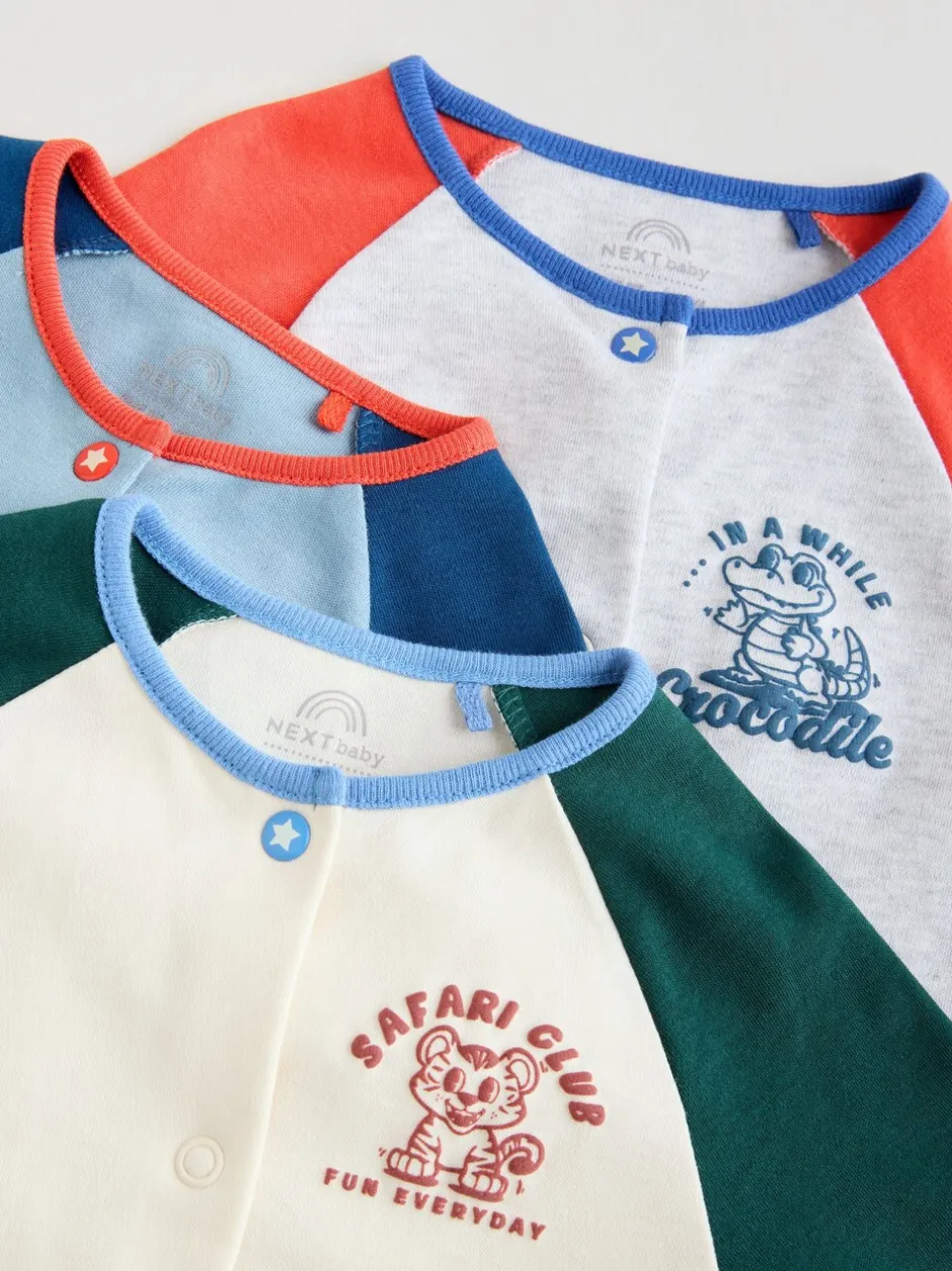 Babypakjes En Babypyjama's*Next - Verpakking van 3 babypyjama's (0 mnd-3 jr) Meerkleurig collegesportstijl