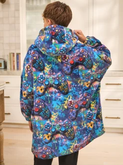 Nachtkleding En Pyjama's*Next - Fleece deken met capuchon (3-16jr) Meerkleurig gamer