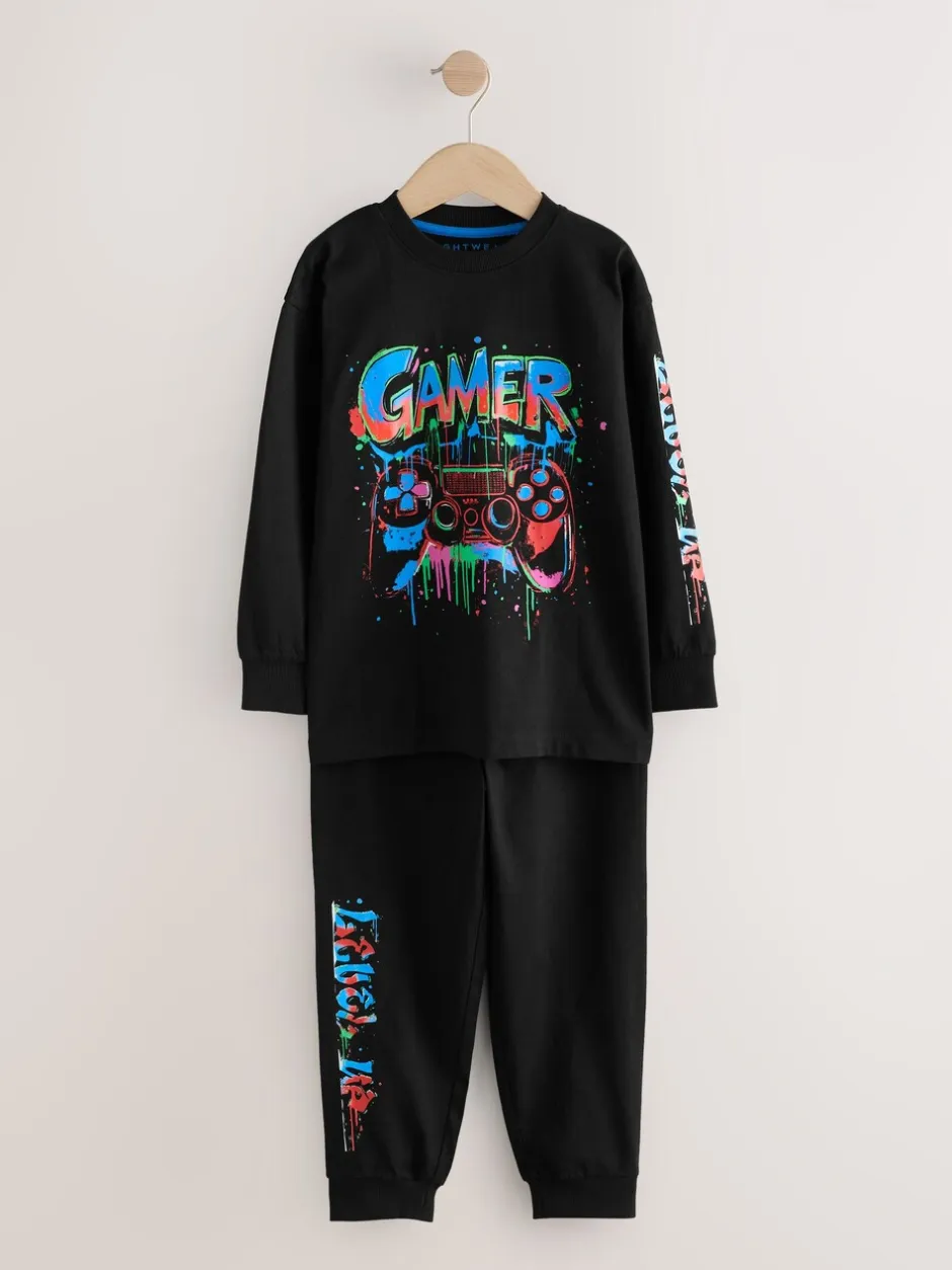 Pyjama's|Nachtkleding En Pyjama's*Next Meerkleurig gamer - Verpakking van 2 pyjama's met lange mouwen (3-16 jr)