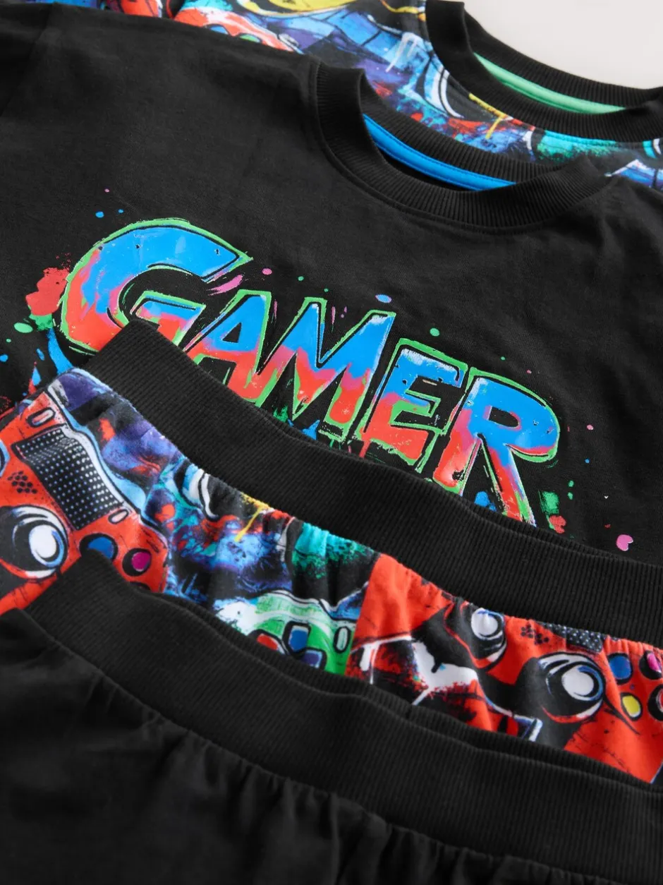 Pyjama's|Nachtkleding En Pyjama's*Next Meerkleurig gamer - Verpakking van 2 pyjama's met lange mouwen (3-16 jr)