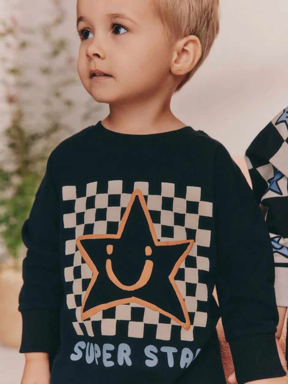 Pyjama's|Nachtkleding En Pyjama's*Next - Verpakking van 3 oversized pyjama's 3 (9mnd -10jr) Meerkleurig ster- en dambordmotief