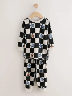 Pyjama's|Nachtkleding En Pyjama's*Next - Verpakking van 3 oversized pyjama's 3 (9mnd -10jr) Meerkleurig ster- en dambordmotief