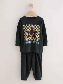 Pyjama's|Nachtkleding En Pyjama's*Next - Verpakking van 3 oversized pyjama's 3 (9mnd -10jr) Meerkleurig ster- en dambordmotief