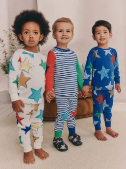 Pyjama's|Nachtkleding En Pyjama's|Next - Verpakking van 3 knusse pyjama's (9 mnd-10 jr) Meerkleurig sterren