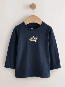 Tops|Multipacks*Next - Set van 5 T-shirts met lange mouwen (3 mnd-7 jr) Meerkleurig voertuigen 