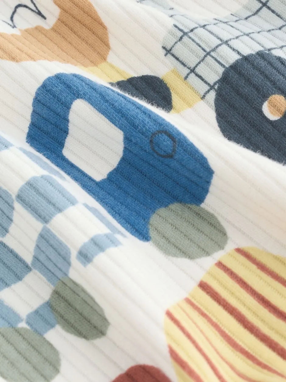 Multipacks|Babypakjes En Babypyjama's*Next Meerkleurig voertuigen - Verpakking van 3 babyslaappakjes met tweewegrits (0 mnd - 2 jr)