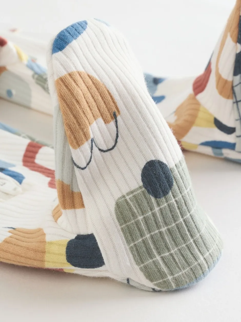 Multipacks|Babypakjes En Babypyjama's*Next Meerkleurig voertuigen - Verpakking van 3 babyslaappakjes met tweewegrits (0 mnd - 2 jr)