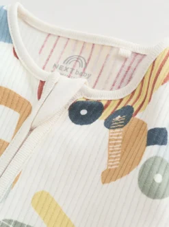 Multipacks|Babypakjes En Babypyjama's*Next Meerkleurig voertuigen - Verpakking van 3 babyslaappakjes met tweewegrits (0 mnd - 2 jr)