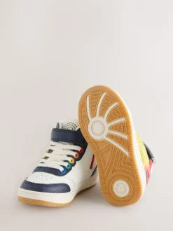 Sneakers|Sneakers|Little Bird by Jools Oliver - - Hoge sneakers met sterren Meerkleurige bouclé met regenboog