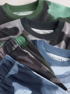 Pyjama's|Nachtkleding En Pyjama's|Next Meerkleurige camouflageprint - Verpakking van 3 pyjama's met lange mouwen (3-16 jr)