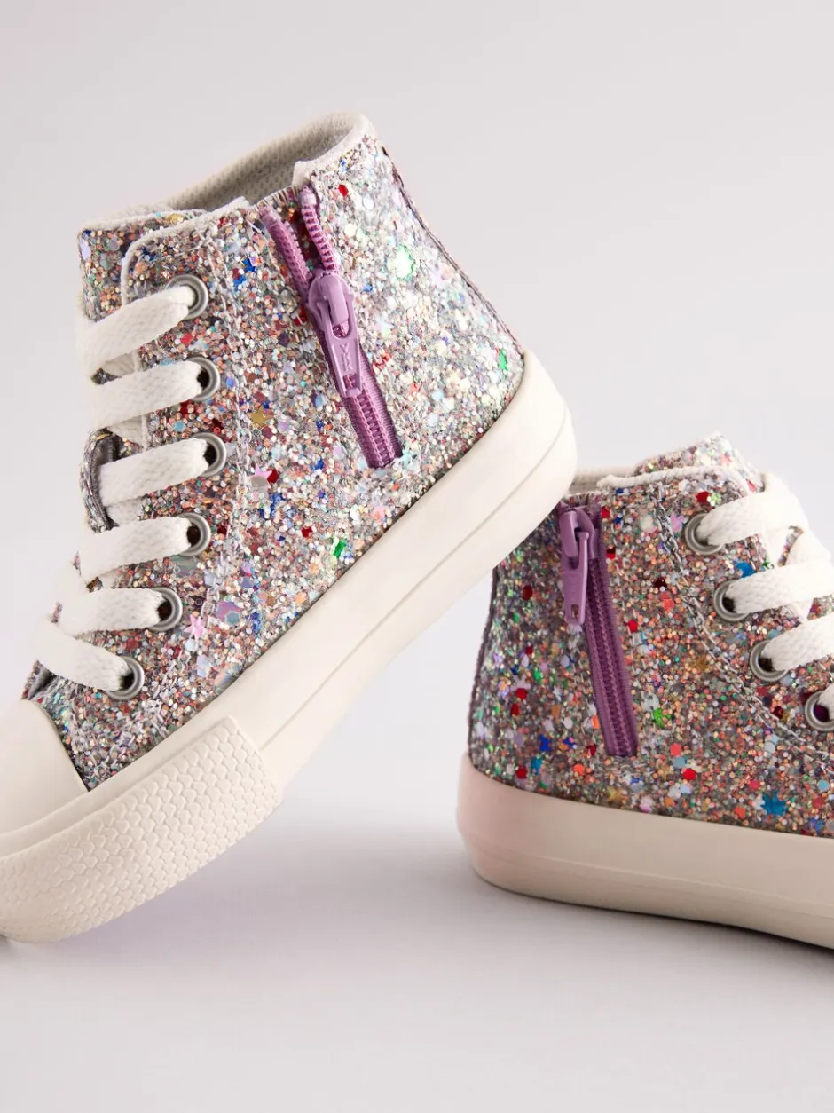 Sneakers|Next - Hoge sneakers Meerkleurige glitter