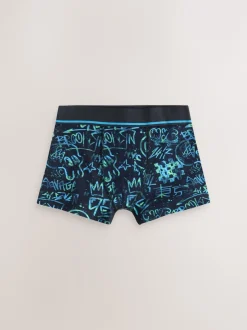 Ondergoed*Next Meerkleurige grafittiprint - Verpakking van 5 trunks (3-16jr)