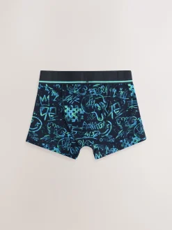 Ondergoed*Next Meerkleurige grafittiprint - Verpakking van 5 trunks (3-16jr)