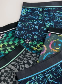 Ondergoed*Next Meerkleurige grafittiprint - Verpakking van 5 trunks (3-16jr)