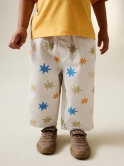 Broeken En Chino's*Next Meerkleurige sterrenprint - Wijde broek met elastische taille (3mnd-7jr)