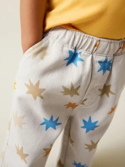 Broeken En Chino's*Next Meerkleurige sterrenprint - Wijde broek met elastische taille (3mnd-7jr)