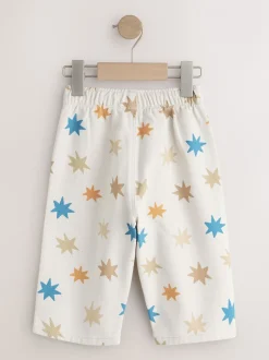 Broeken En Chino's*Next Meerkleurige sterrenprint - Wijde broek met elastische taille (3mnd-7jr)