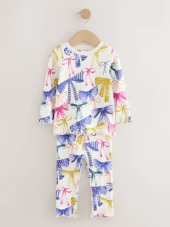 Nachtkleding En Pyjama's|Pyjama's*Next Meerkleurige Strik Print - Verpakking van 3 knusse pyjama's (9 mnd-12 jr)