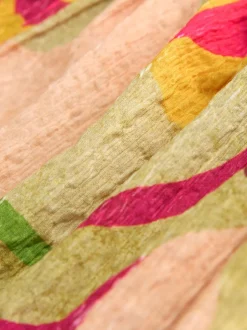 Jurken|Next Met felgekleurde print - Zomerjurk met bandjes en kreukeleffect (3-16jr)
