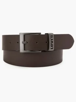 Riemen En Bretels*Levi's - ® Ashland metalen riem met logo Metaalbruin