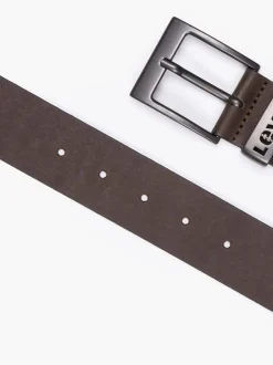 Riemen En Bretels*Levi's - ® Ashland metalen riem met logo Metaalbruin