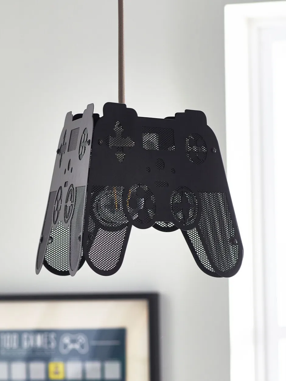 Lampenkappen|Verlichting*Next Metalen gemakkelijk te monteren lampenkap met gamecontroller