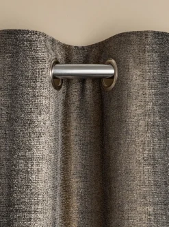 Gordijnen|Gordijnen|Next Metallic gestreepte ringgordijnen