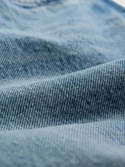 Jeans*Next - Mid Rise Ankle Straight Leg Jeans With Scarf Mid Blue Polka Dot