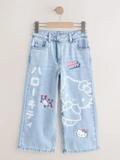 Jeans*Next Mid wash - Hello Kitty Wide Leg Jeans (3-16yrs)
