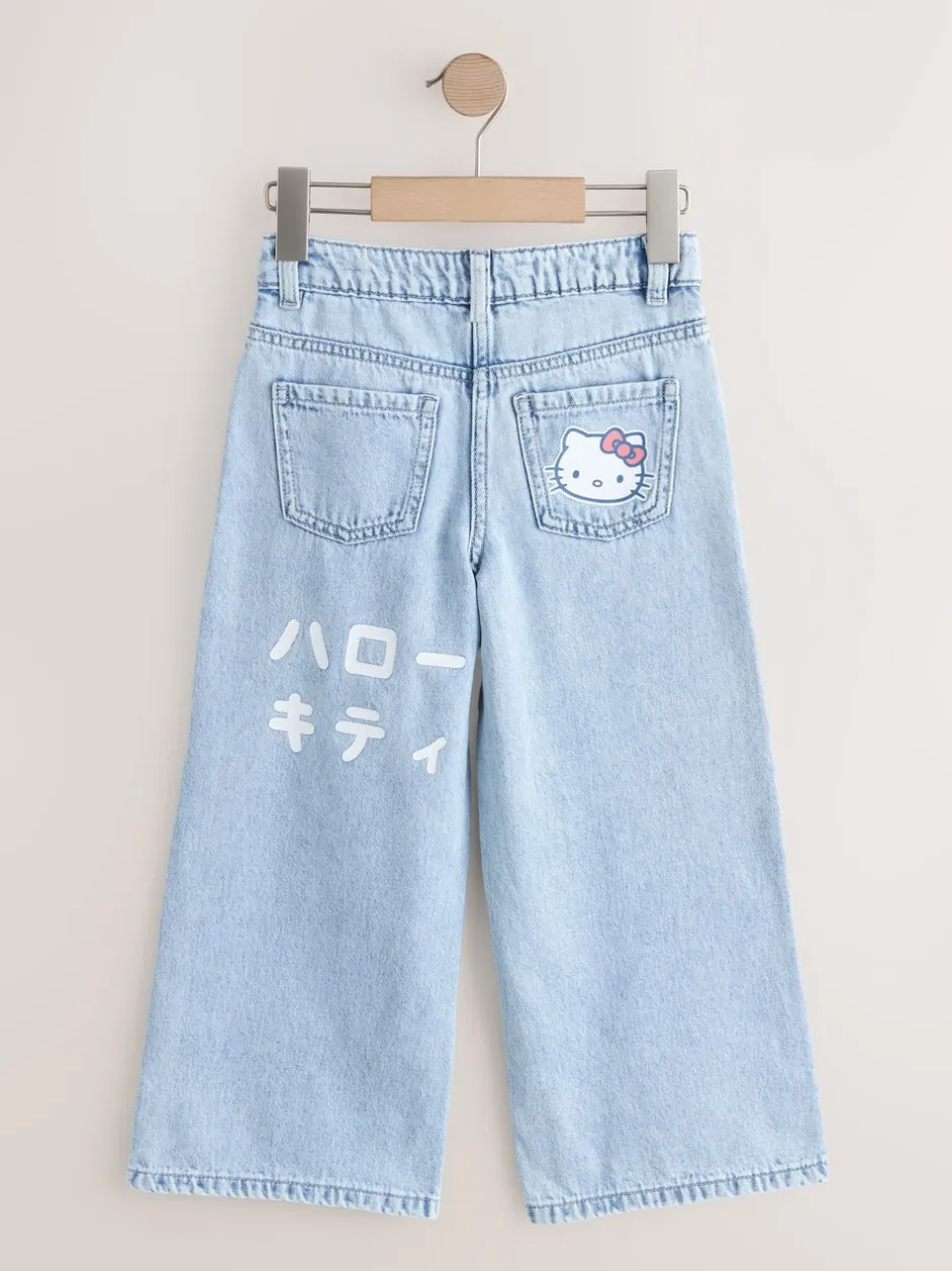 Jeans*Next Mid wash - Hello Kitty Wide Leg Jeans (3-16yrs)