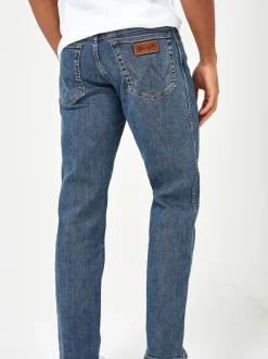 Jeans|Wrangler Mid wash - Texas authentieke jeans met rechte pasvorm
