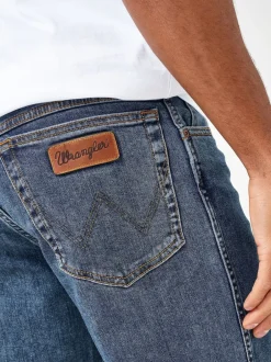Jeans|Wrangler Mid wash - Texas authentieke jeans met rechte pasvorm