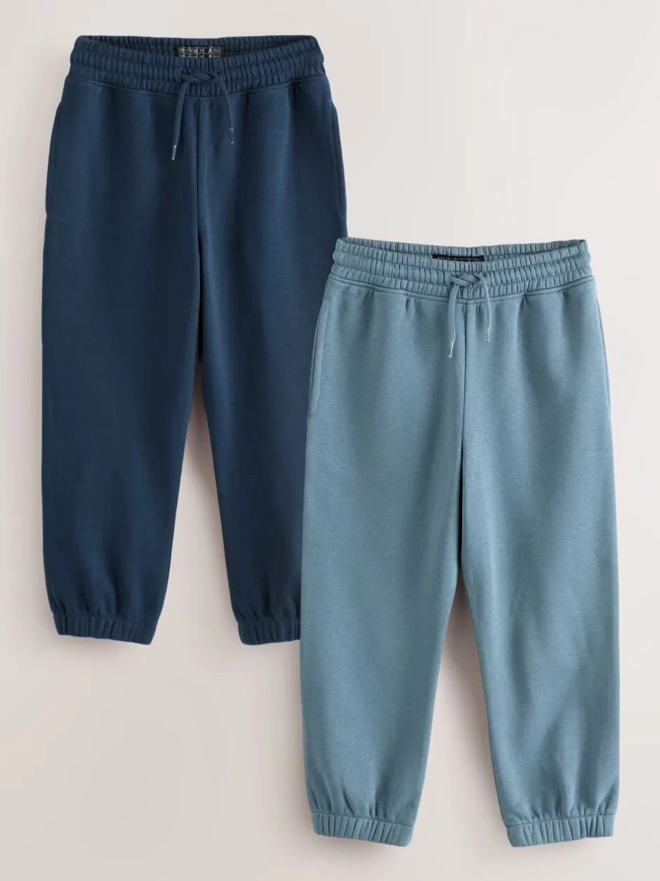 Joggingbroeken*Next - Verpakking van 2 joggingbroeken (3-16jr) Middelblauw/Marineblauw