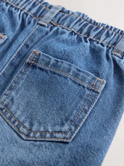 Jeans En Joggingbroeken|Jeans*Next Middenblauw denim - Barrel jeans (3mnd -7jr)