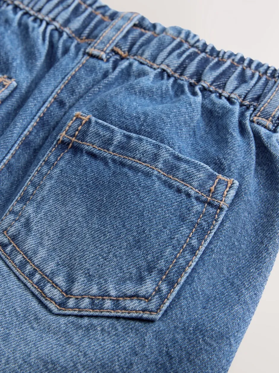 Jeans En Joggingbroeken|Jeans*Next Middenblauw denim - Barrel jeans (3mnd -7jr)