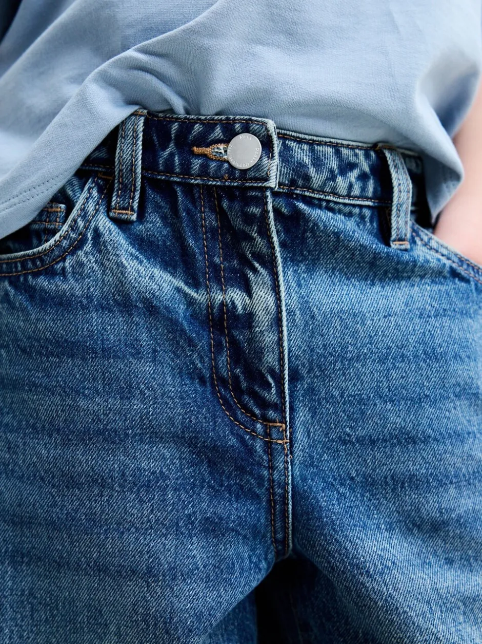 Jeans|Next Middenblauw denim - Barrel jeans (3-16jaar)