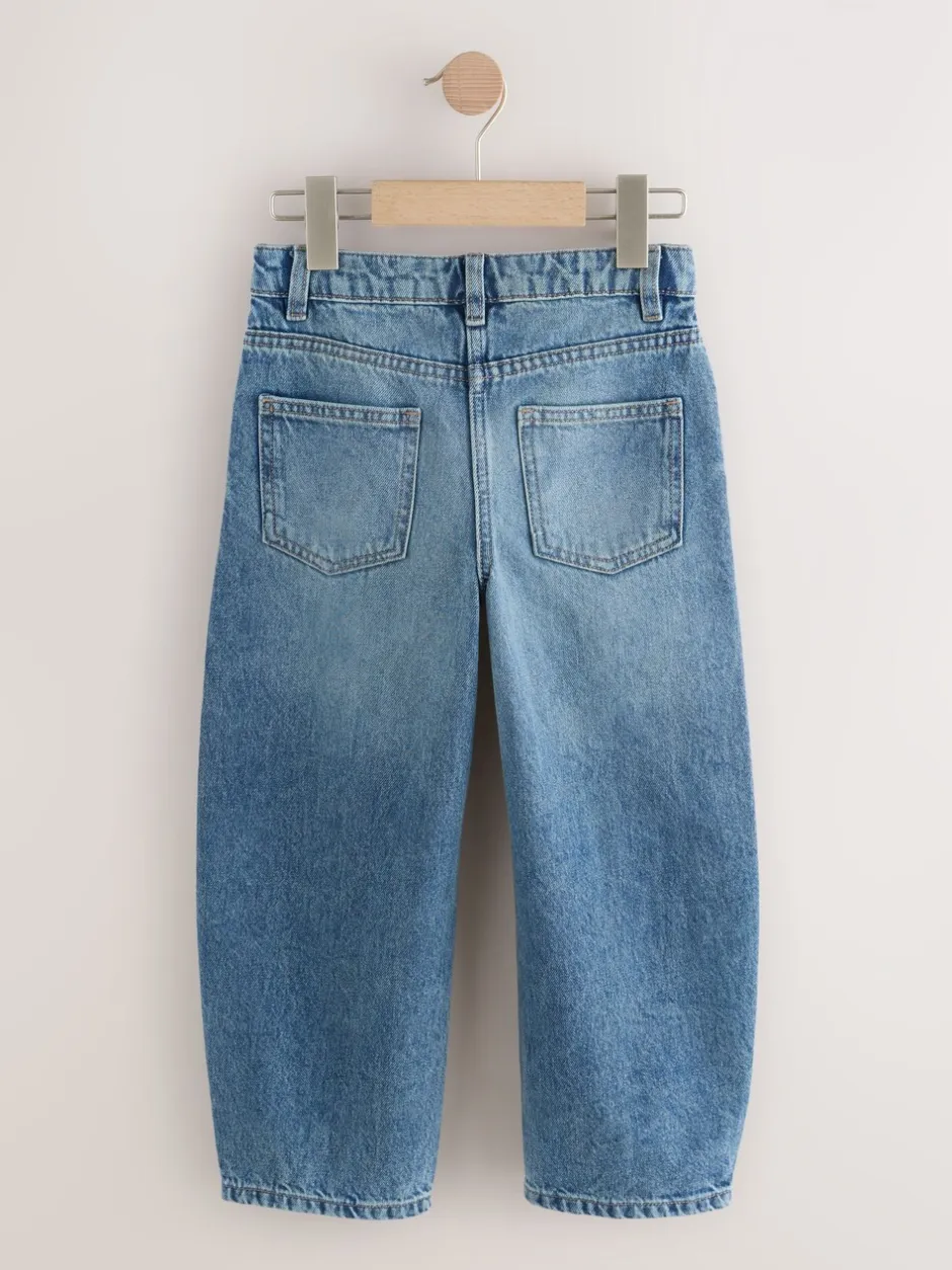 Jeans|Next Middenblauw denim - Barrel jeans (3-16jaar)